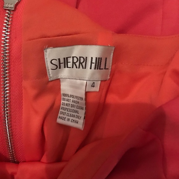 Sherri Hill coral prom dress - Picture 3 of 3